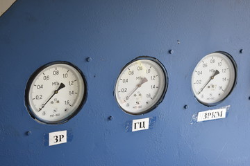 clock on a black background