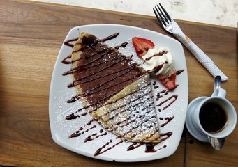 Crepe in the morning to start the day
