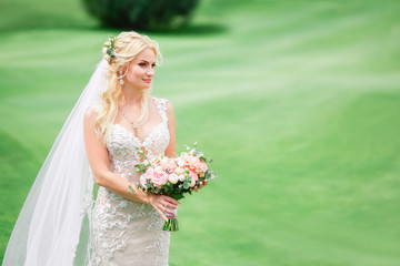 Naklejka premium portrait of beautiful bride