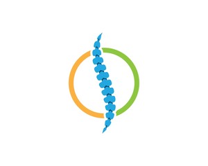 Spine diagnostics symbol logo template