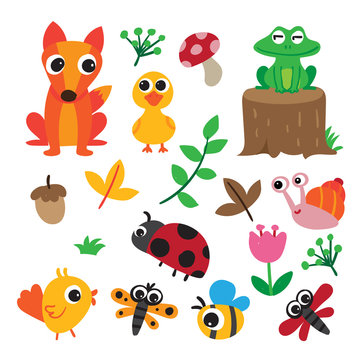 animals character collection design
