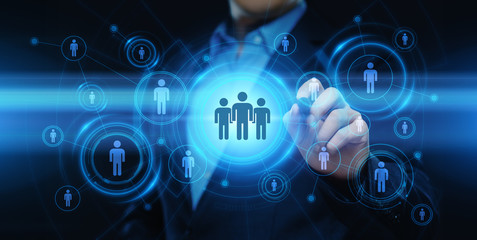 Human Resources HR management Recruitment Employment Headhunting Concept