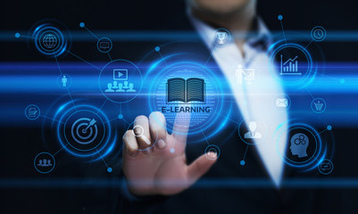 E-learning Education Internet Technology Webinar Online Courses concept
