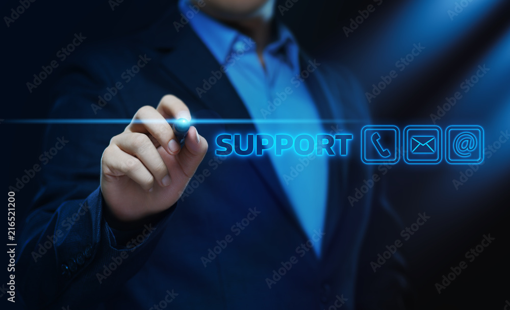 Canvas Prints technical support center customer service internet business technology concept