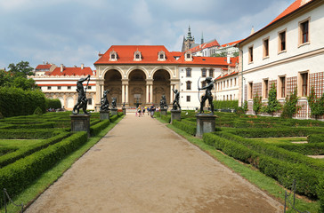 Wallenstein Palace in Malá Strana, Prague, currently the home of the Czech Senate and its french garden