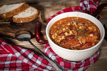 Mexican chili con carne.