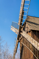 Old windmill, open-air museum in Poland Opole