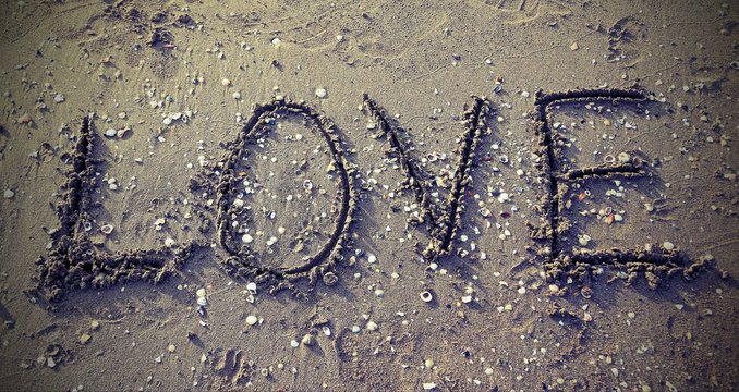 LOVE on the beach