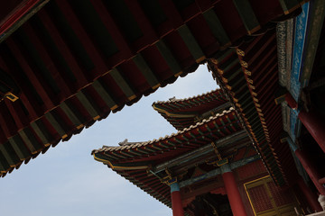 Fototapeta na wymiar Ondal Tourist Park in old korea