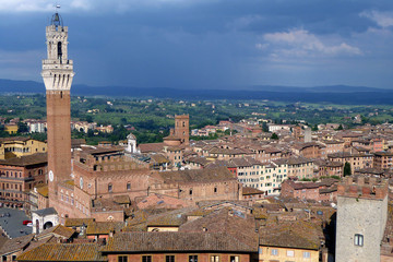 Fototapeta na wymiar Siena medieval city in southern Tuscany Italy