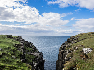 Two Slopes separated by a large gap