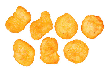 Chicken nuggets isolated