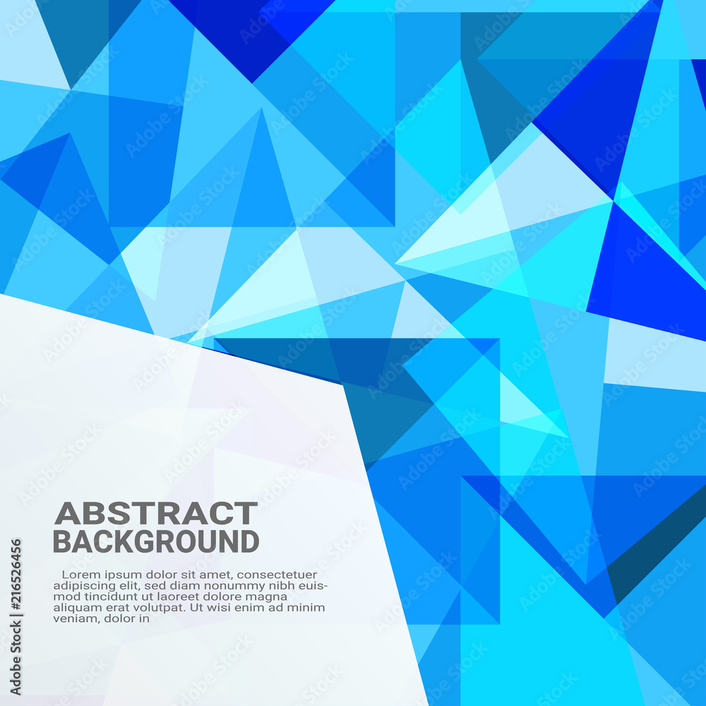 Aufkleber Abstract Geometric background . High technology computer innovation on the blue background. Vector illustration eps10.