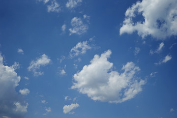 blue sky with clouds