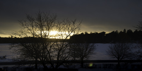 Flogsta Winter Sunset