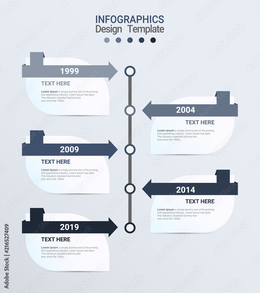 Poster business process. infographics timeline with 3 steps and options. design template.