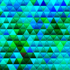 abstract vector stained-glass triangle mosaic background