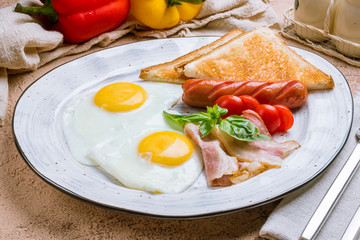 English Breakfast on a plate