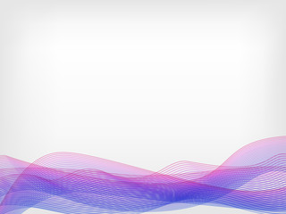 abstract vector waved line background