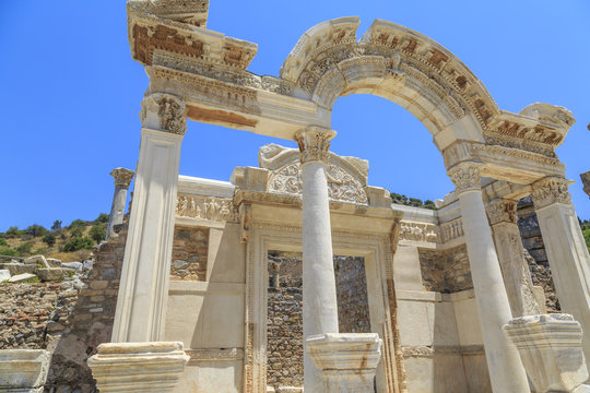 Temple of Hadrian in Ephesus, Izmir, Turkey