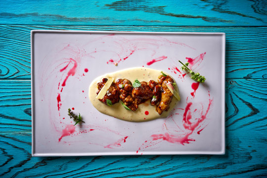 lamb gizzard recipe on a cream