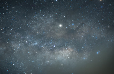 Abstract Milky way Galaxy for background. soft focus and noise due to long expose and high ISO.