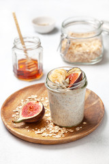 overnight  oatmeal with fruits
