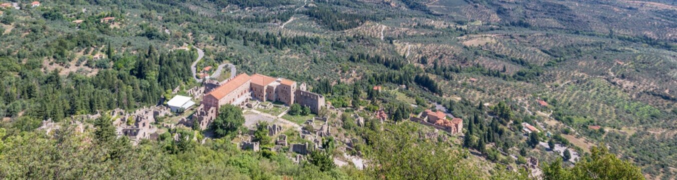 Palais du Despote et &eacute;glise la M&eacute;tropole &agrave; Mystra