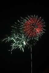 Fireworks display is a typical summer scene in Japan