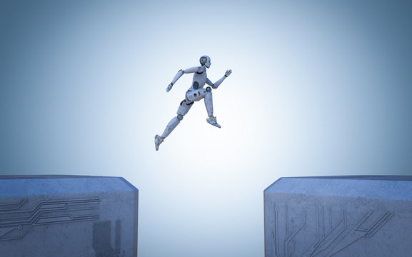 robot jump across
