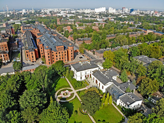 Pałac Herbsta- ogród z góry- Łódź, Polska
