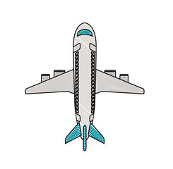 airplane flying isolated icon vector illustration design