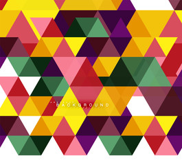 Multicolored triangles abstract background, mosaic tiles concept