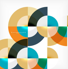 Obraz premium Projekt streszczenie tło minimalne koło, wielobarwny szablon dla biznesu lub prezentacji technologii lub układ okładki broszury internetowej, tapeta