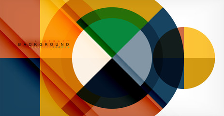 Vector circle abstract background