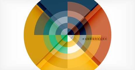 Obraz premium Wektorowy okręgu abstrakta tło