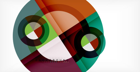 Obraz premium Vector circle abstract background