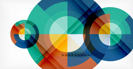 Vector circle abstract background