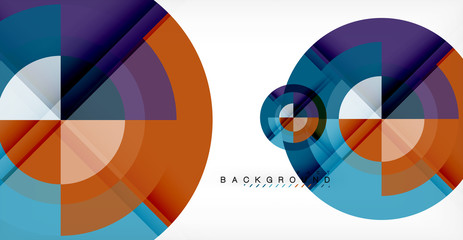Obraz premium Wektorowy okręgu abstrakta tło