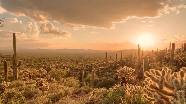 Desert Valley Sunset Timelapse/Hyperlapse - View 12