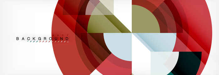 Fototapeta premium Vector circular geometric abstract background
