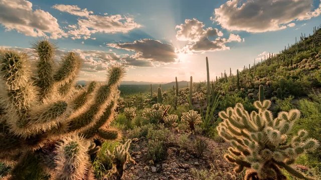 Desert Valley Sunset Timelapse/Hyperlapse - View 13