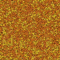 Close up of colorful eatable sugar pearls. 3D rendering