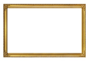 Golden frame for paintings, mirrors or photo