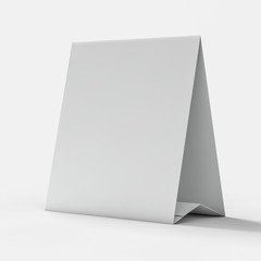 Empty desk calendar. Mockup design concept. 3D