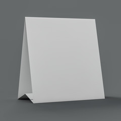 Empty desk calendar. Mockup design concept. 3D