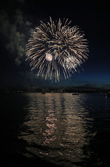Fireworks at Lake Zug, June 2018, Switzerland