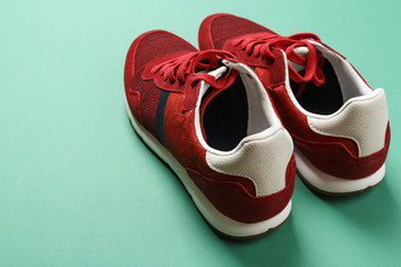 red men's sneakers