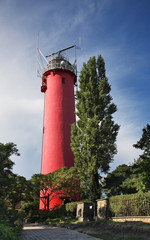 Lighthouse in Krynica Morska. Poland