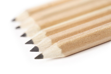 Simple pencils, isolated on white background